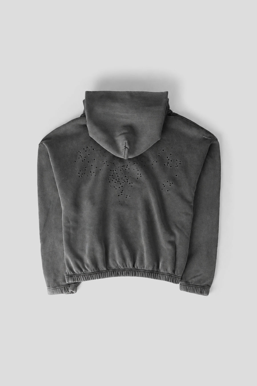 SATISFY - HOODIE MOTHTECH NOIR DÉLAVÉ - LE LABO STORE