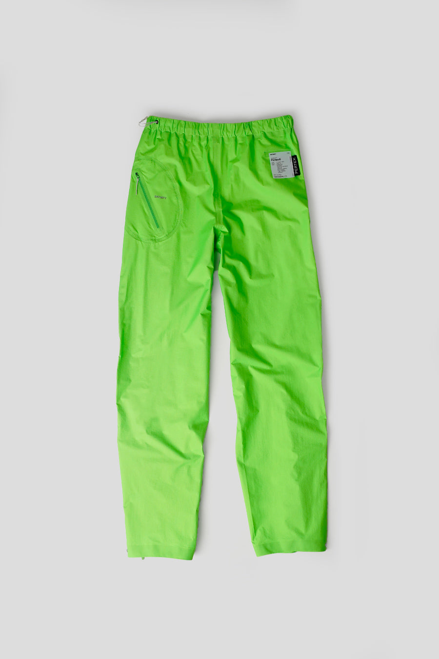 SATISFY - PANTALON PERTEX 3L RAIN VERT NEON - LE LABO STORE