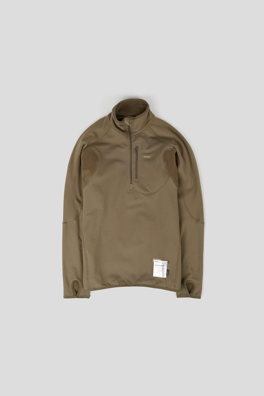 SATISFY - PULL GHOSTFLEECE HALF-ZIP FALCON - LE LABO STORE