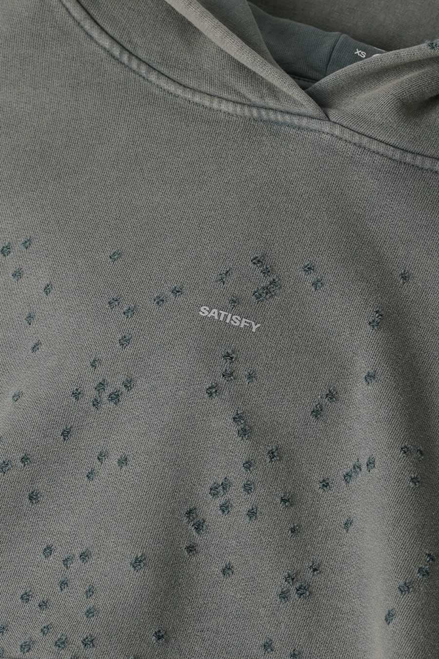 SATISFY - FADED BLACK MOTHTECH HOODIE - LE LABO STORE