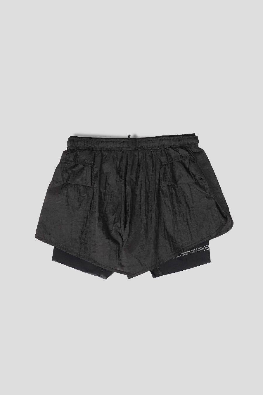 SATISFY - BLACK RIPPY 3 TRAIL SHORT  - LE LABO STORE