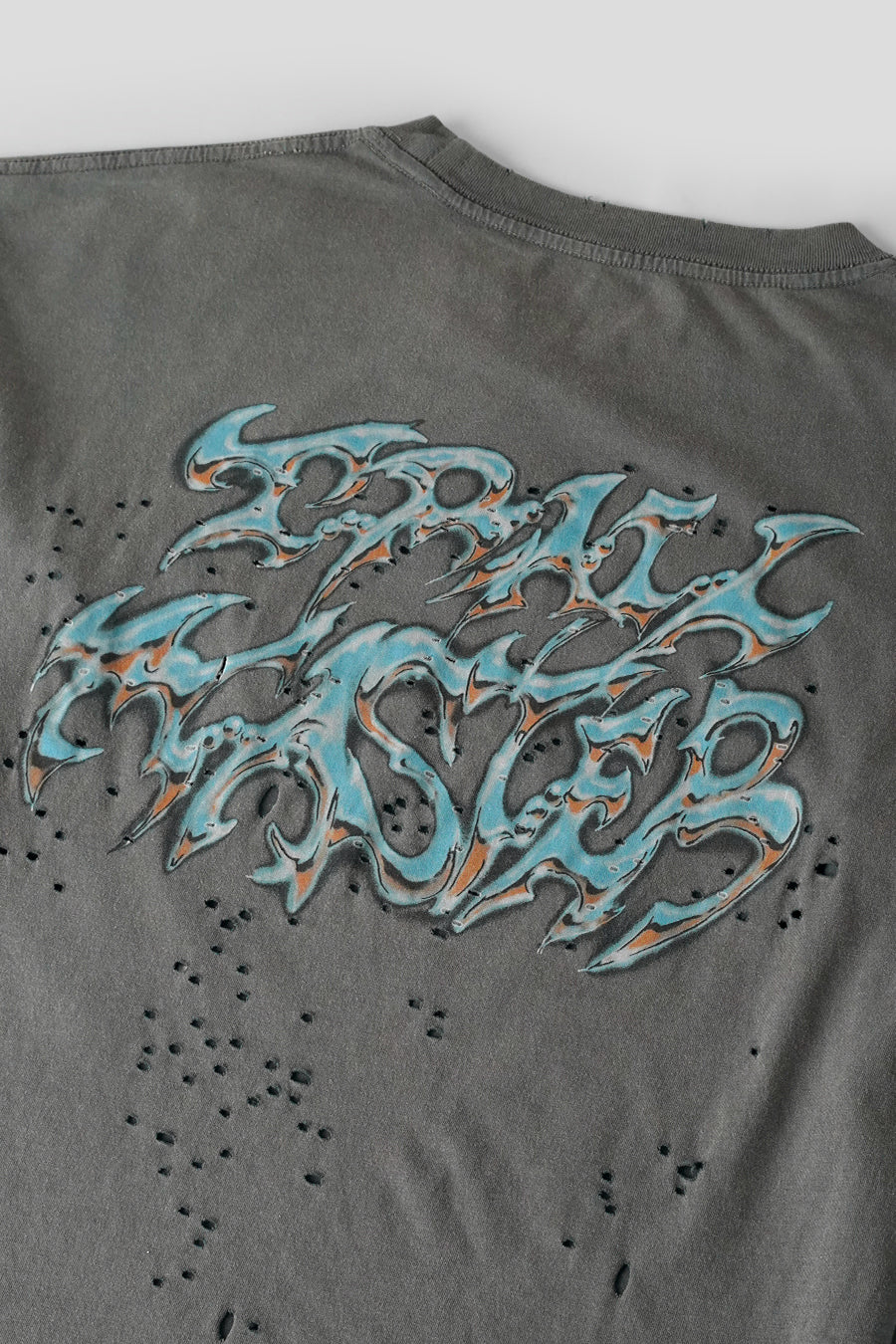 SATISFY - T-SHIRT MANCHES LONGUES MOTHTECH SCORPION NOIR DÉLAVÉ - LE LABO STORE