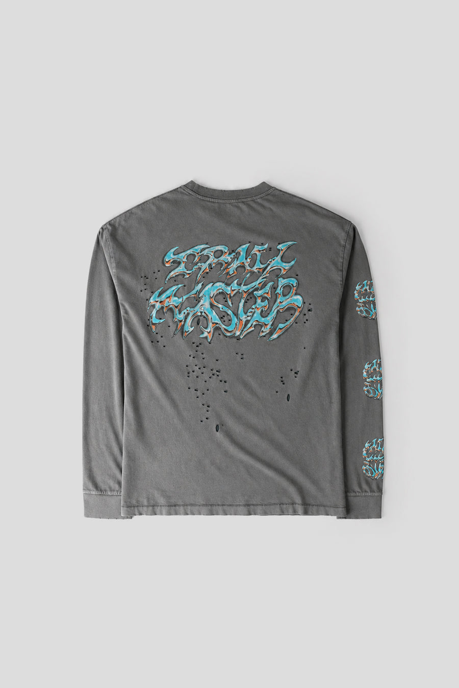 SATISFY - T-SHIRT MANCHES LONGUES MOTHTECH SCORPION NOIR DÉLAVÉ - LE LABO STORE