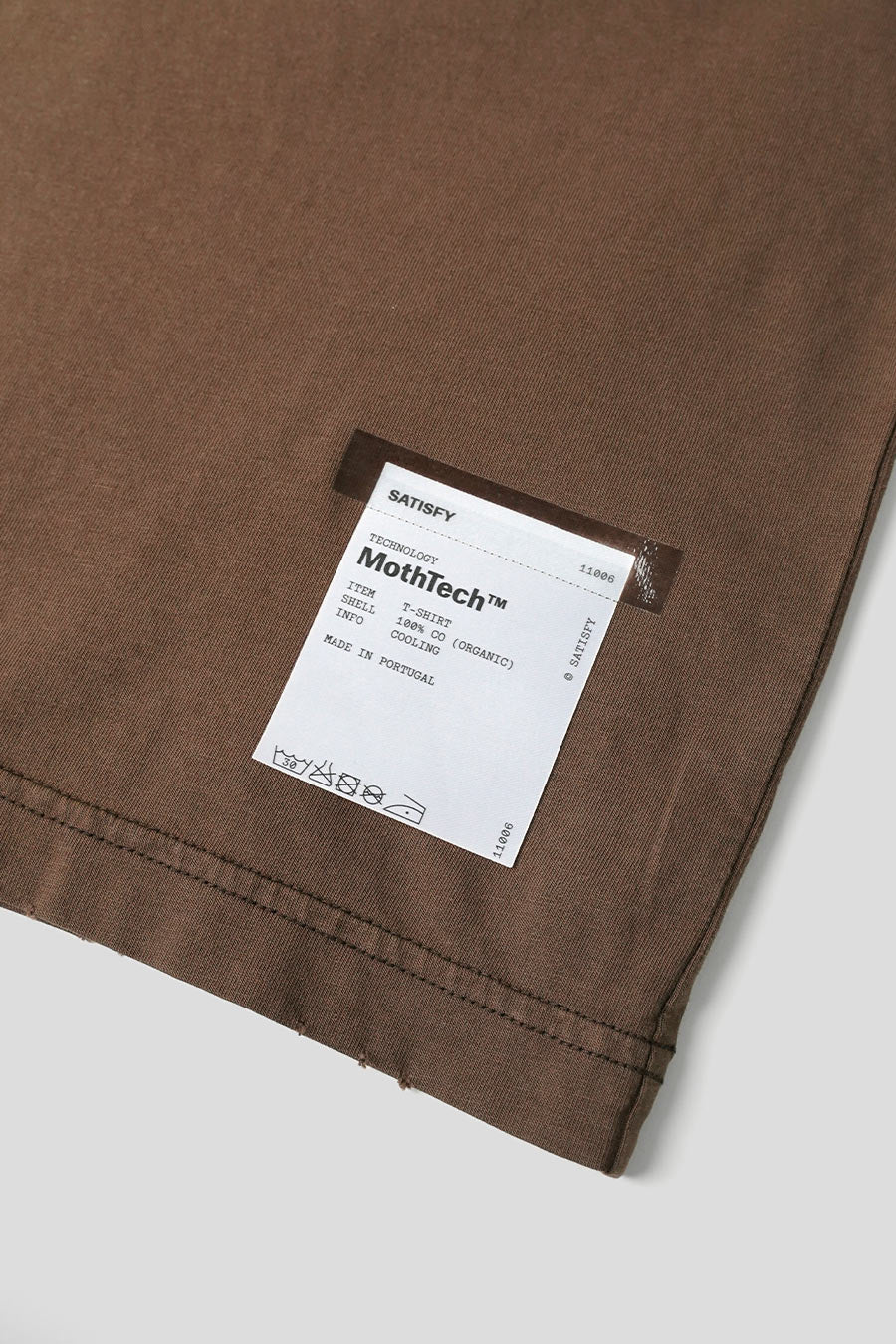 SATISFY - BROWN MOTHTECH LOGO T-SHIRT - LE LABO STORE