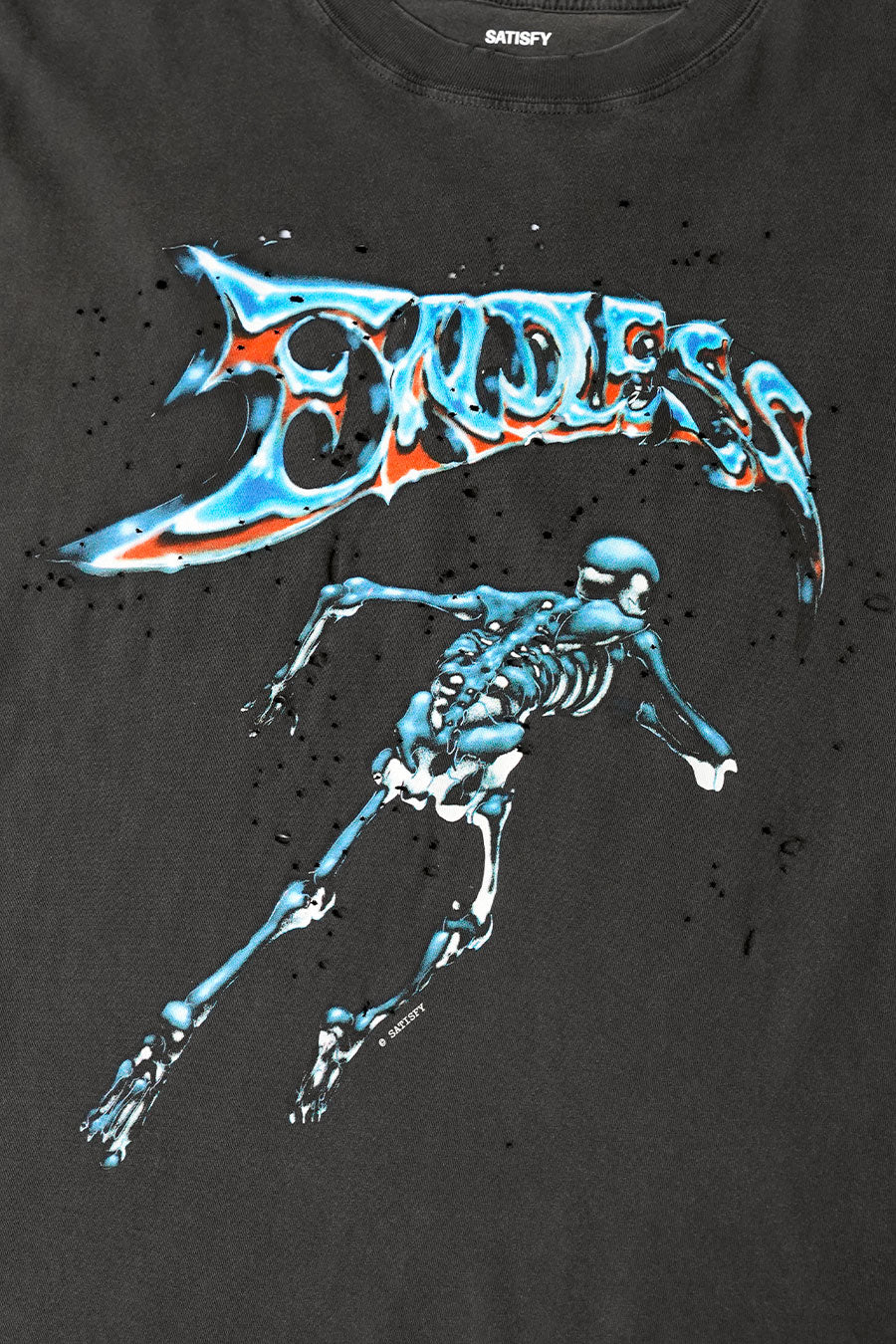 SATISFY - WASHED BLACK MOTHTECH MUSCLE SLEEVELESS T-SHIRT - LE LABO STORE