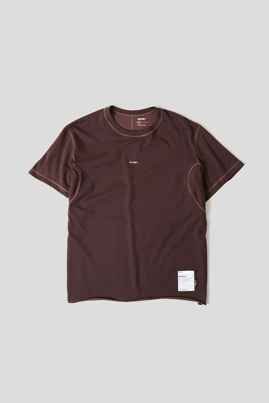 SATISFY - T-SHIRT SOFTCELL CORDURA CLIMB MARRON - LE LABO STORE