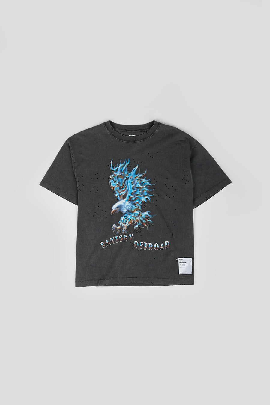 SATISFY - BLACK MOTHTECH OFFROAD T-SHIRT - LE LABO STORE