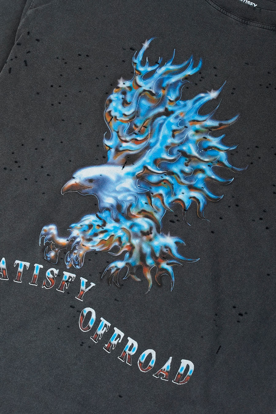 SATISFY - BLACK MOTHTECH OFFROAD T-SHIRT - LE LABO STORE