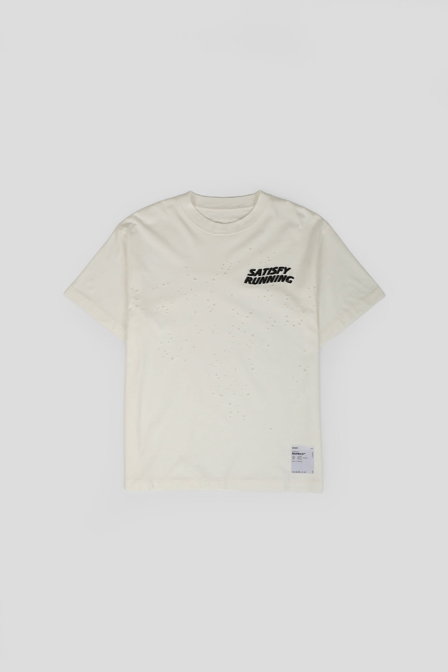 SATISFY - OFFWHITE MOTH TECH RUNNING T-SHIRT - LE LABO STORE