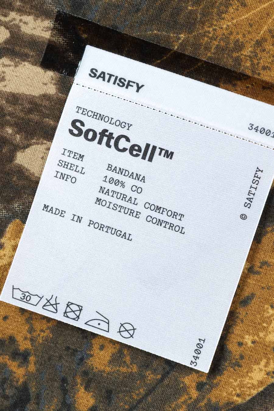 SATISFY - BANDANA SOFTCELL FEUILLES DE CAMOUFLAGE - LE LABO STORE