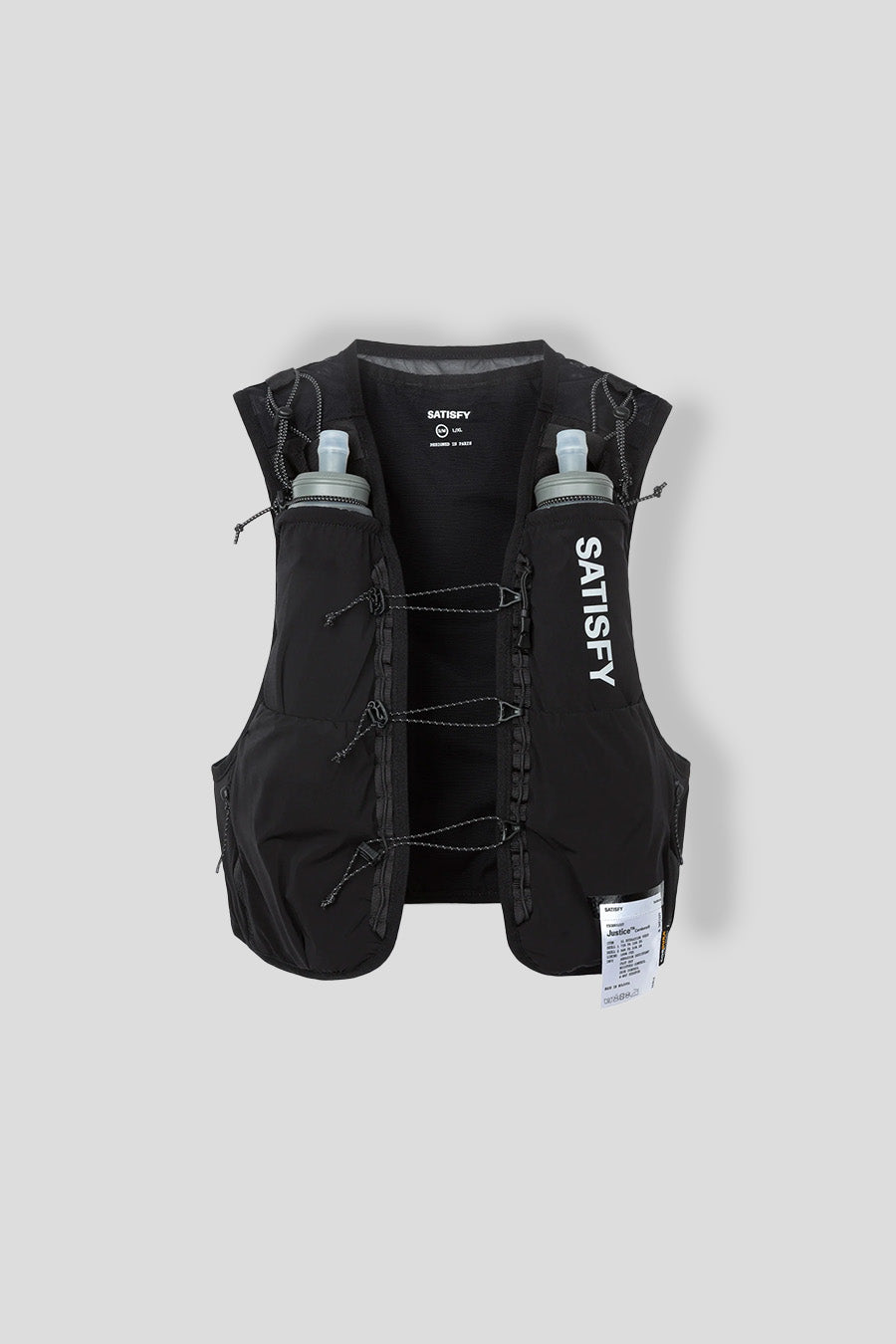 SATISFY - GILET D'HYDRATATION JUSTICE CORDURA 5L NOIR - LE LABO STORE