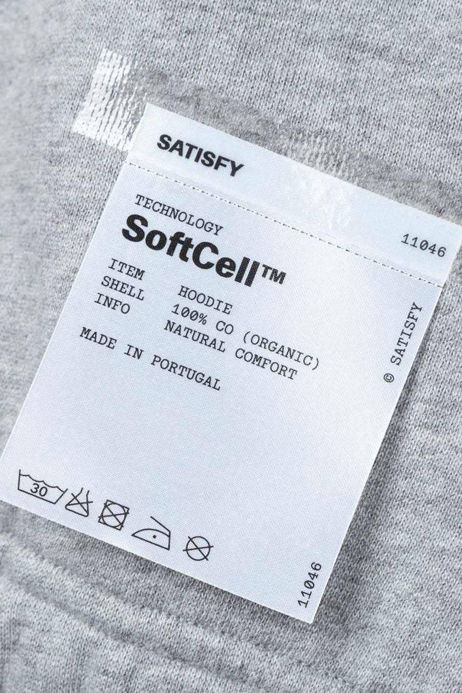 SATISFY - HOODIE SOFTCELL HEATHER GREY - LE LABO STORE