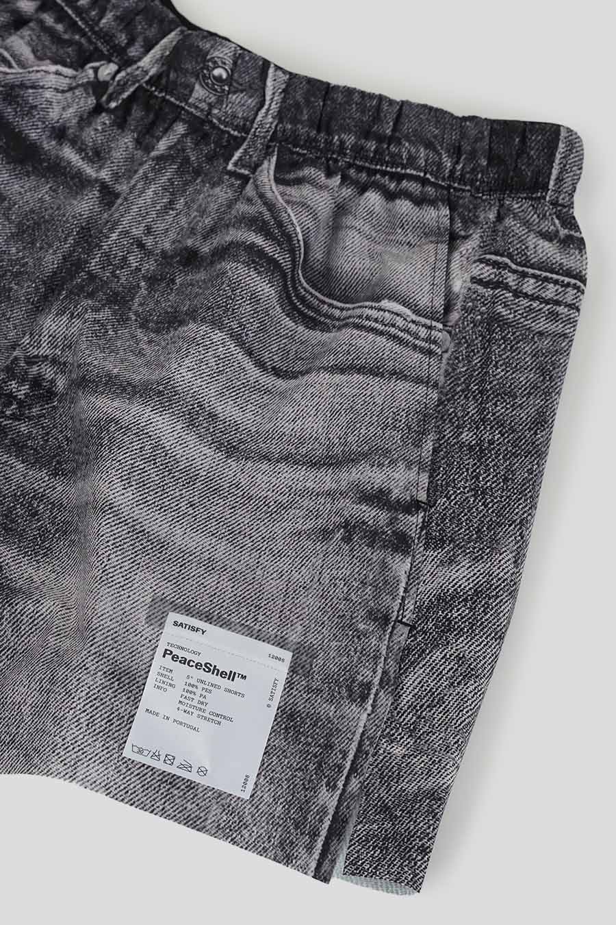 SATISFY - SHORT PEACESHELL 5 BLACK DENIM - LE LABO STORE