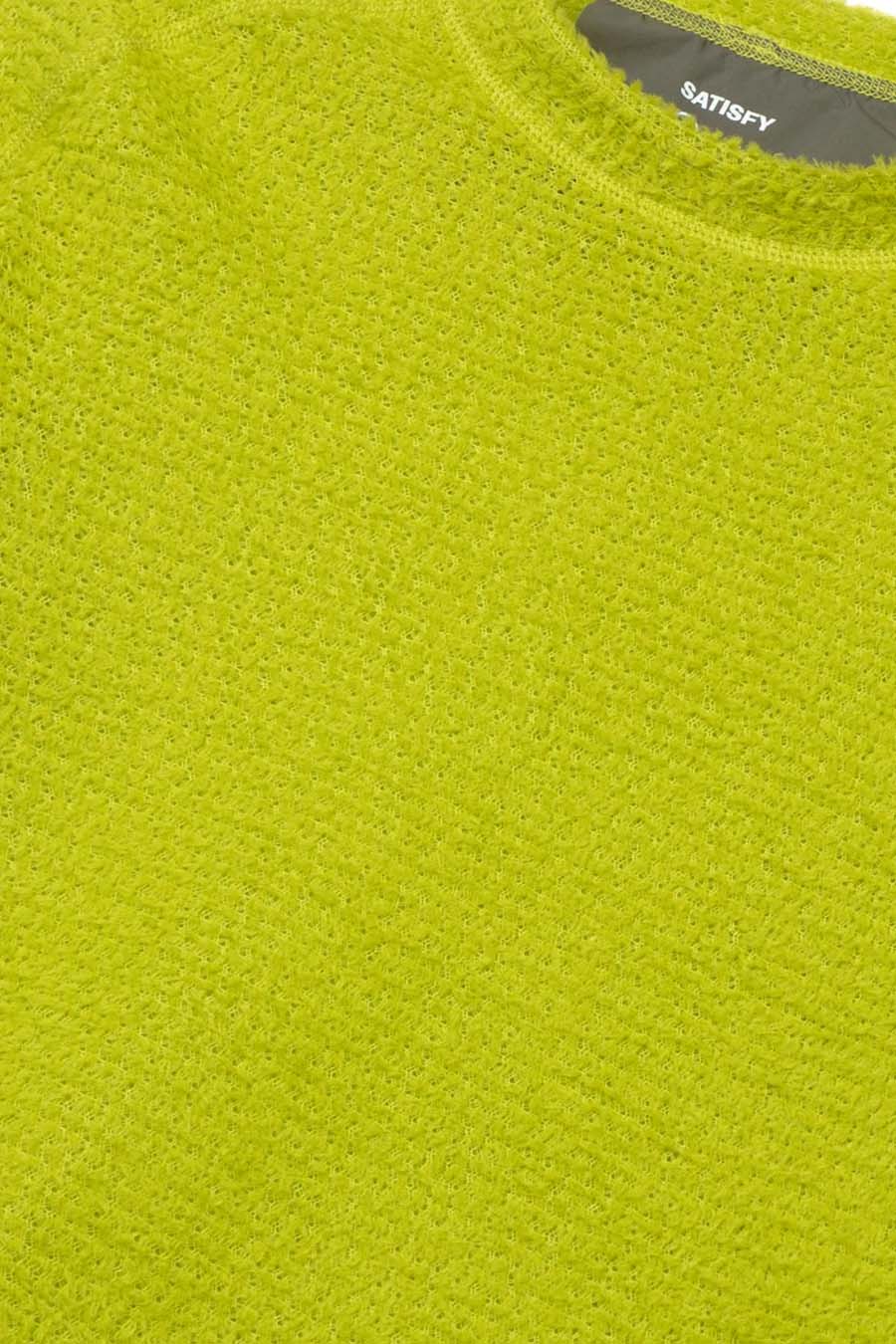 SATISFY - T-SHIRT À MANCHES LONGUES FUZZFLEECE AD VERT - LE LABO STORE