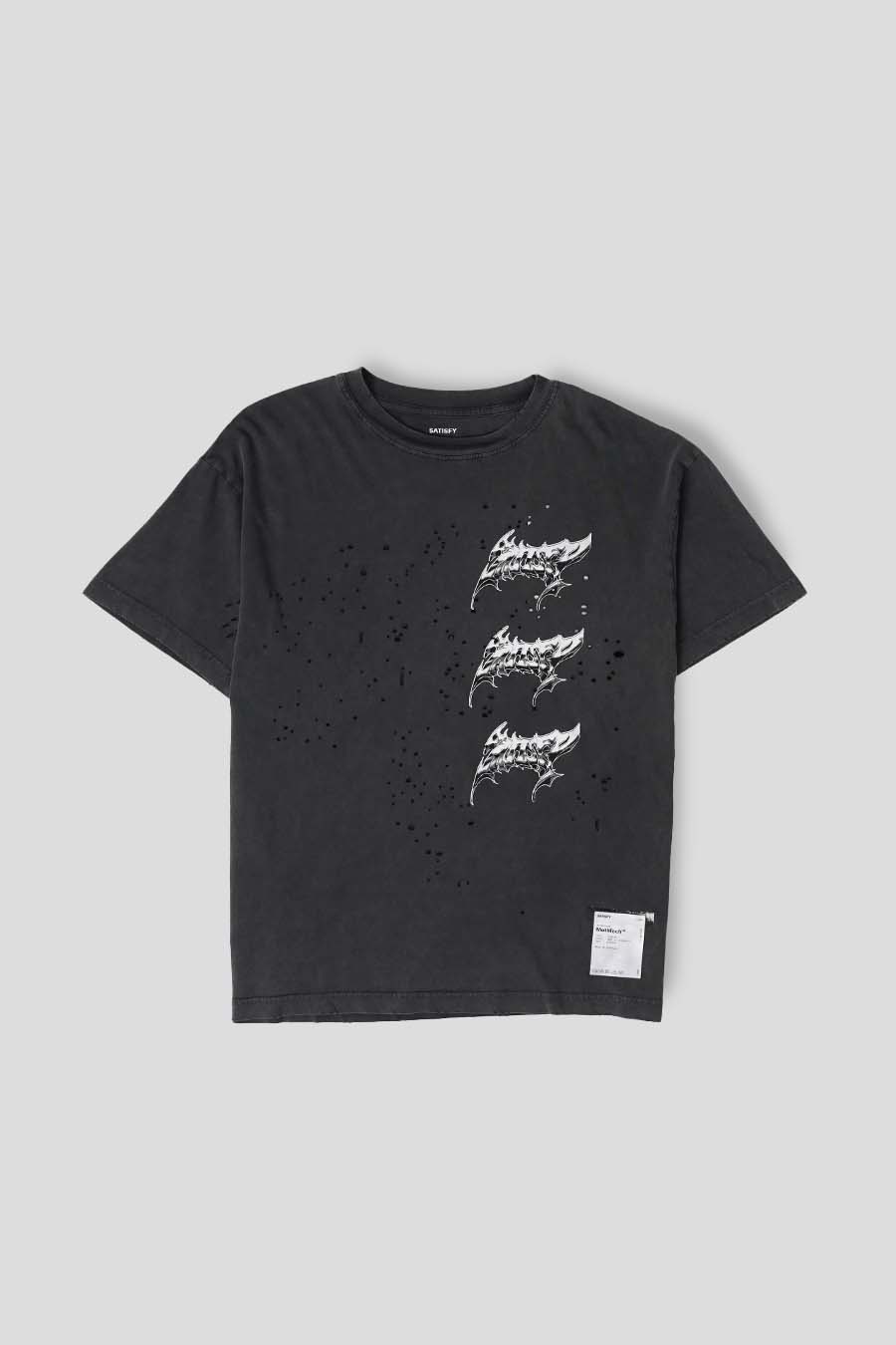 SATISFY - AGED BLACK MOTHTECH T-SHIRT - LE LABO STORE