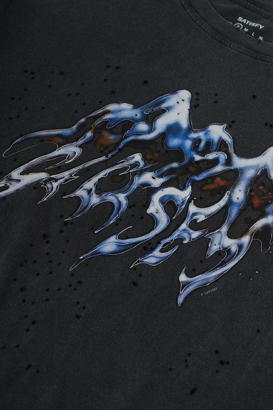SATISFY - T-SHIRT MOTHTECH MOUNTAIN AGED BLACK - LE LABO STORE