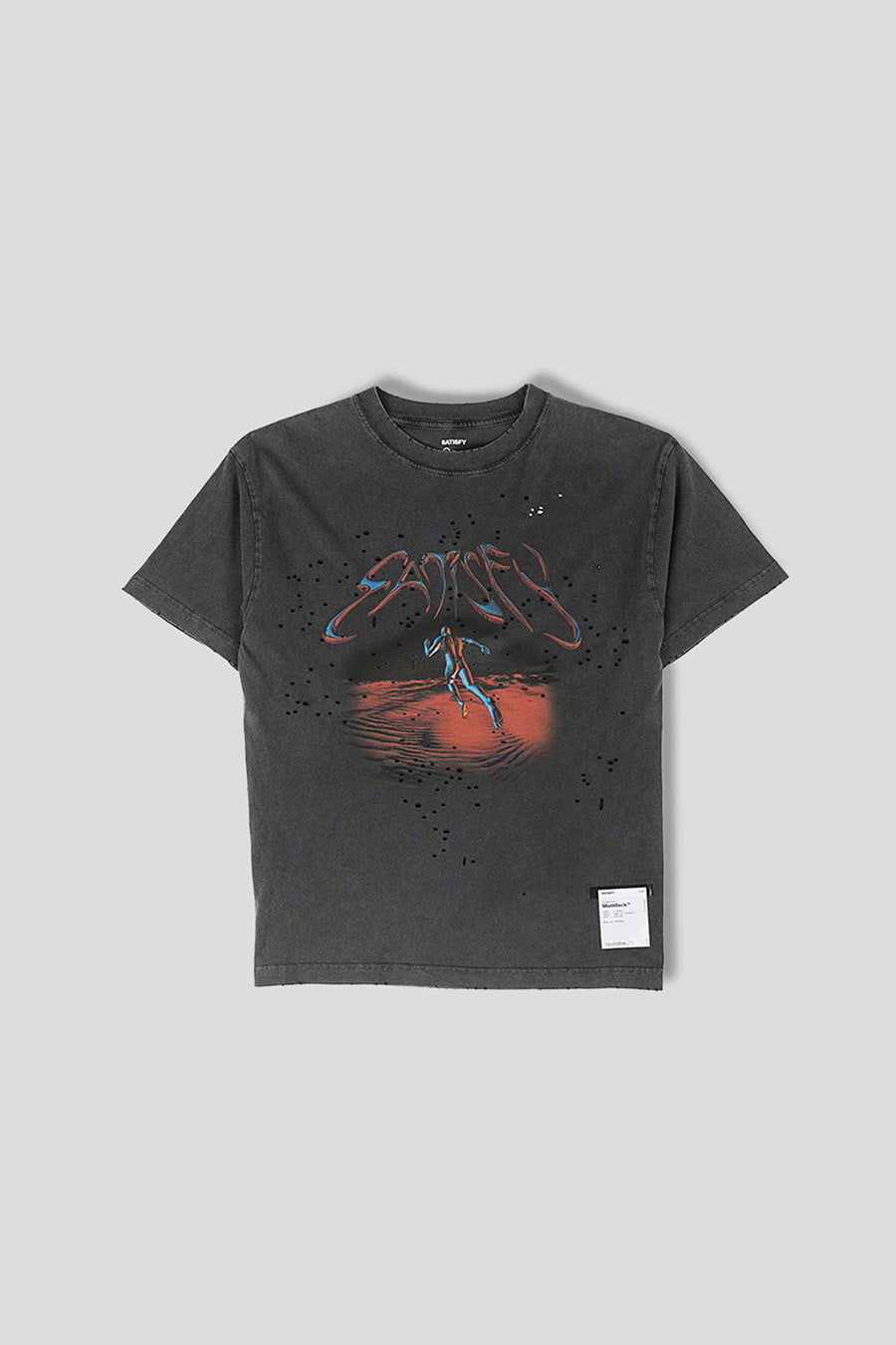 SATISFY - AGED BLACK MOTHTECH T-SHIRT - LE LABO STORE