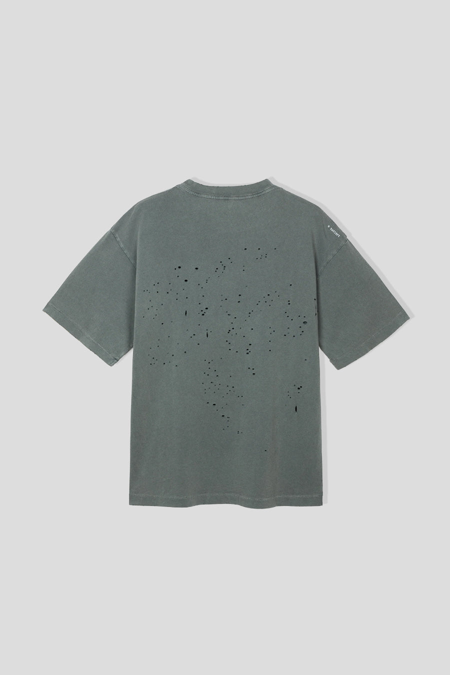 SATISFY - T-SHIRT MOTH TECH LOGO NOIR DÉLAVÉ - LE LABO STORE
