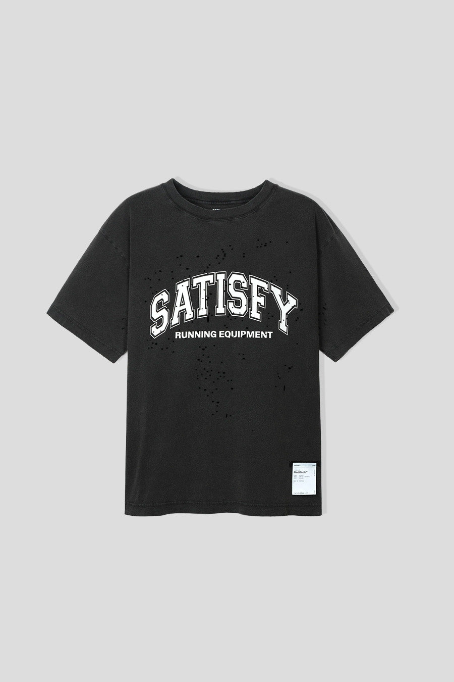 SATISFY - AGED BLACK MOTH TECH RUNNING EQUIPEMENT T-SHIRT - LE LABO STORE