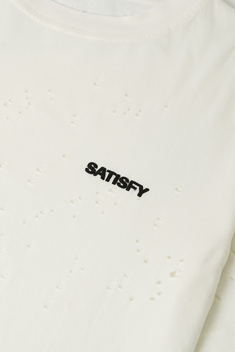 SATISFY - T-SHIRT BASIC MOTHTECH OFF-WHITE - LE LABO STORE