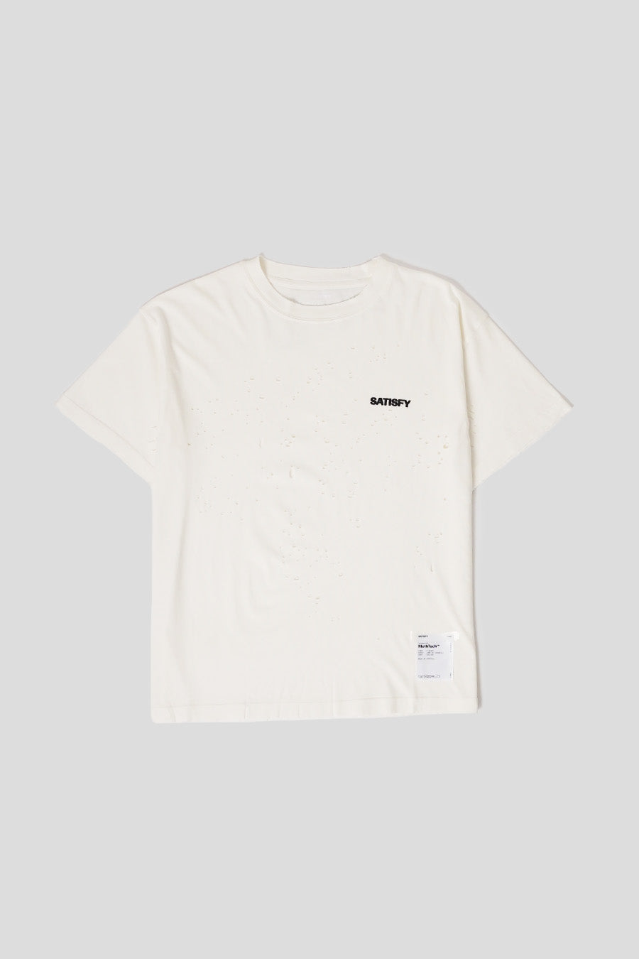 SATISFY - T-SHIRT BASIC MOTHTECH OFF-WHITE - LE LABO STORE
