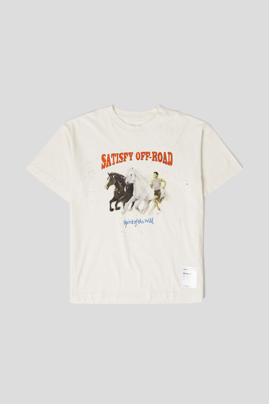 SATISFY - OFF-WHITE HORSE MOTHTECH T-SHIRT - LE LABO STORE