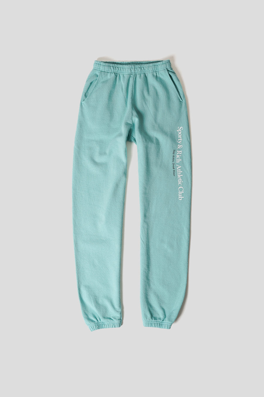 Sporty & Rich - ATHLETIC CLUB TURQUOISE SWEATPANTS - LE LABO STORE