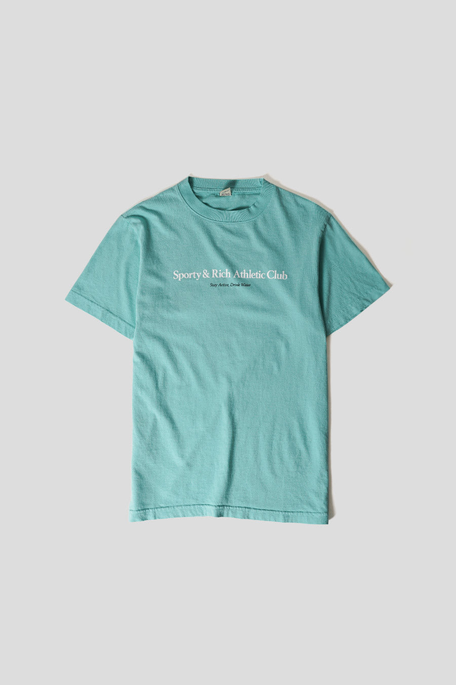 Sporty & Rich - T-SHIRT ATHLETIC CLUB TURQUOISE - LE LABO STORE