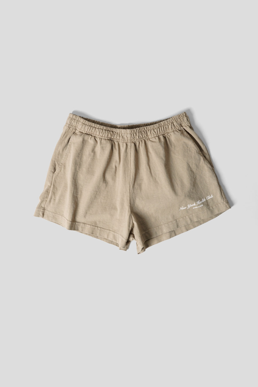 Sporty & Rich - NY HEALTH CLUB SHORTS BEIGE - LE LABO STORE