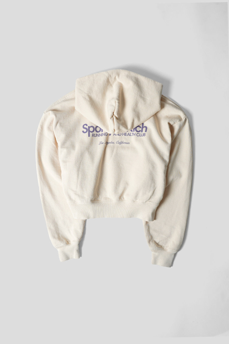 Sporty & Rich - HOODIE CLUB CROPPED CREAM - LE LABO STORE