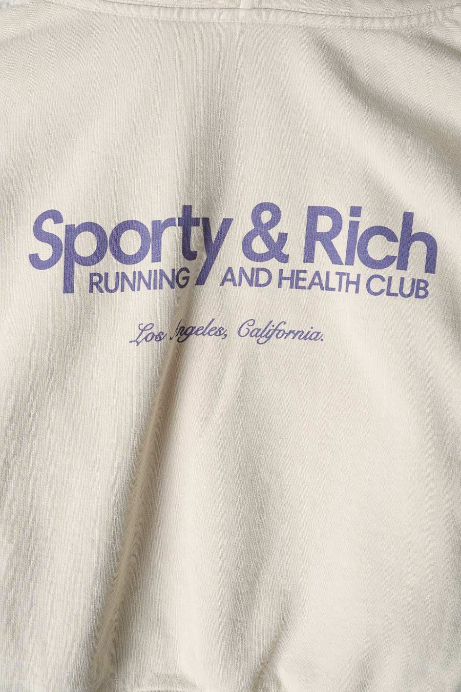 Sporty & Rich - HOODIE CLUB CROPPED CREAM - LE LABO STORE