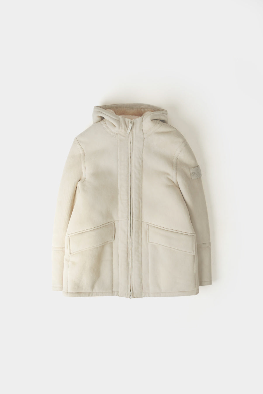 Stone Island - NATURAL BEIGE GHOST PIECE SUEDE SHEEPSKIN JACKET  - LE LABO STORE