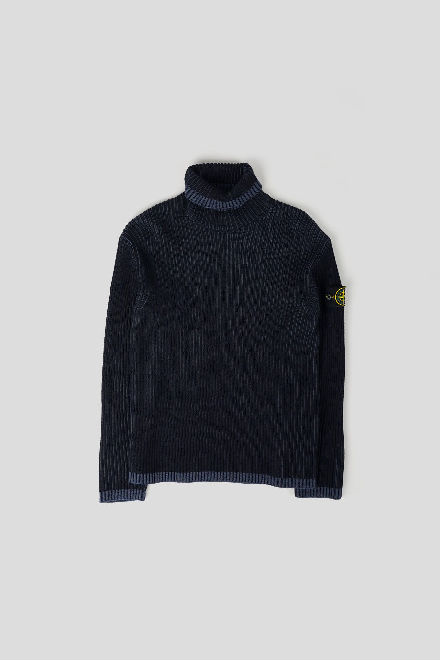 Stone Island - COL ROULÉ CÔTELÉ BLEU MARINE - LE LABO STORE