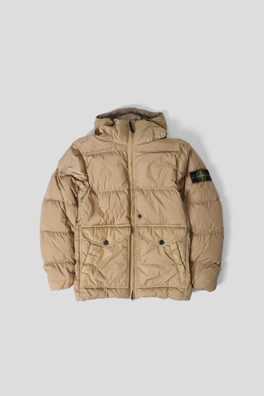 Stone Island - DOUDOUNE GARMENT DYED CRINKLE REPS R-NY DOWN OCRE - LE LABO STORE