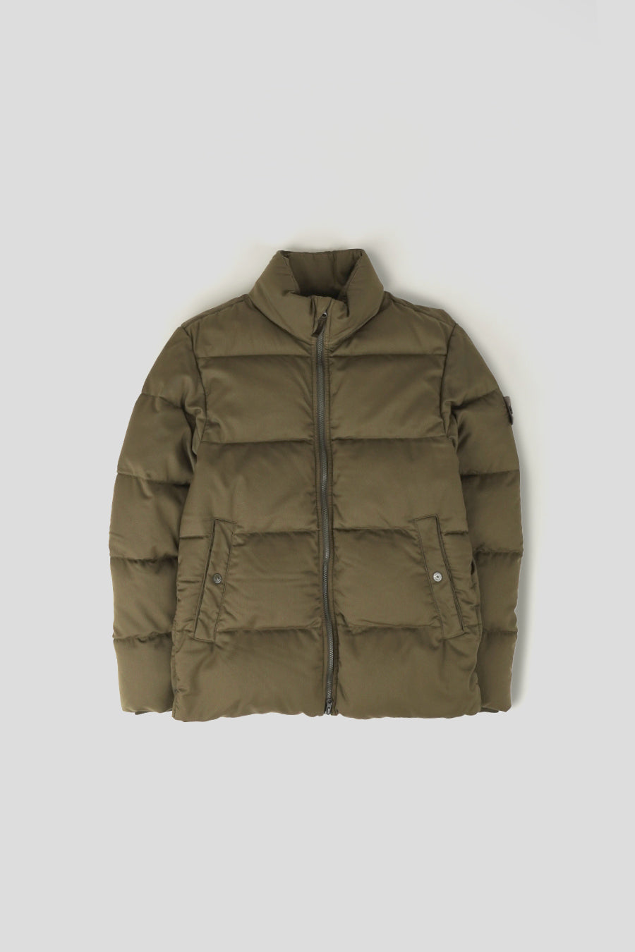 Stone Island - DARK KHAKI TWILL WOOL DOWN-TC GHOST PIECE DOWN JACKET - LE LABO STORE