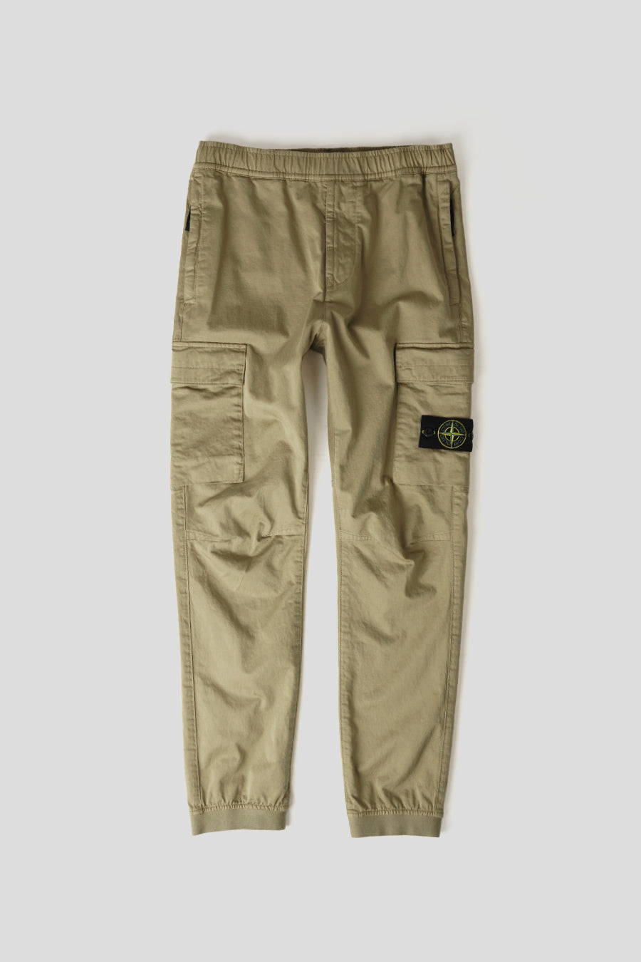 Stone Island - PANTALON CARGO ÉLASTIQUE KAKI CLAIR - LE LABO STORE