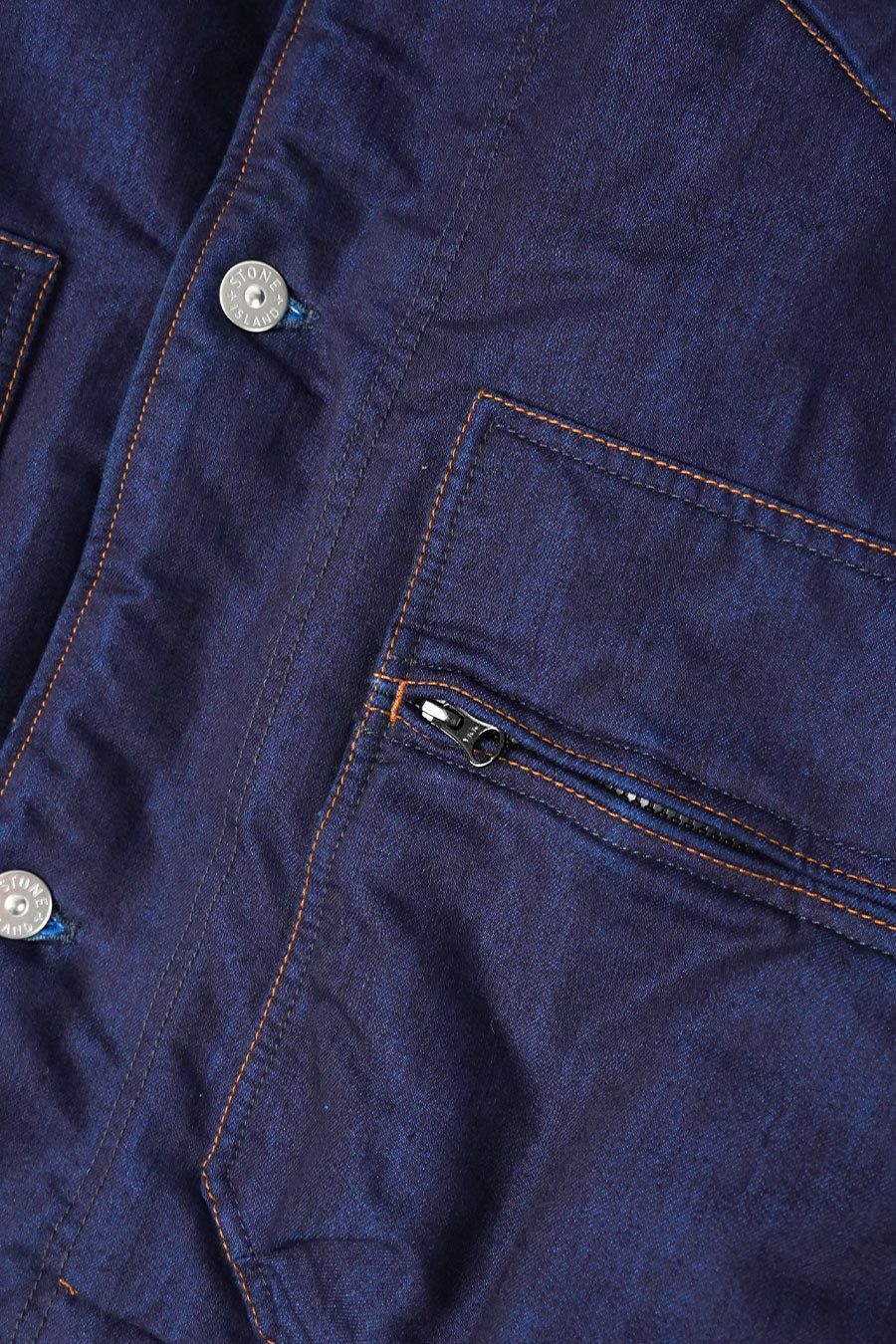 Stone Island - PARKA COURTE INDIGO POLYPROPYLENE DENIM LIGHT - LE LABO STORE