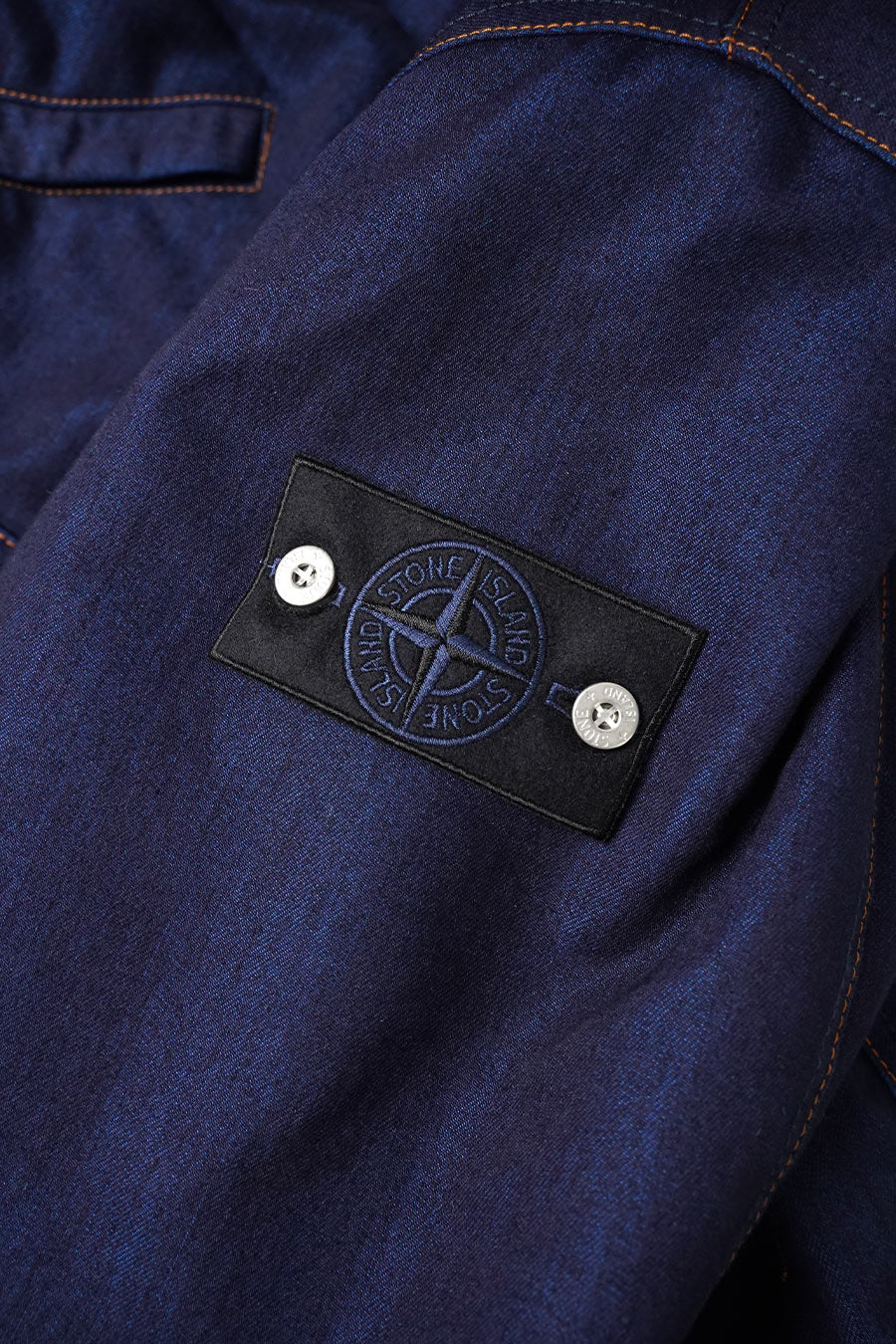 Stone Island - PARKA COURTE INDIGO POLYPROPYLENE DENIM LIGHT - LE LABO STORE