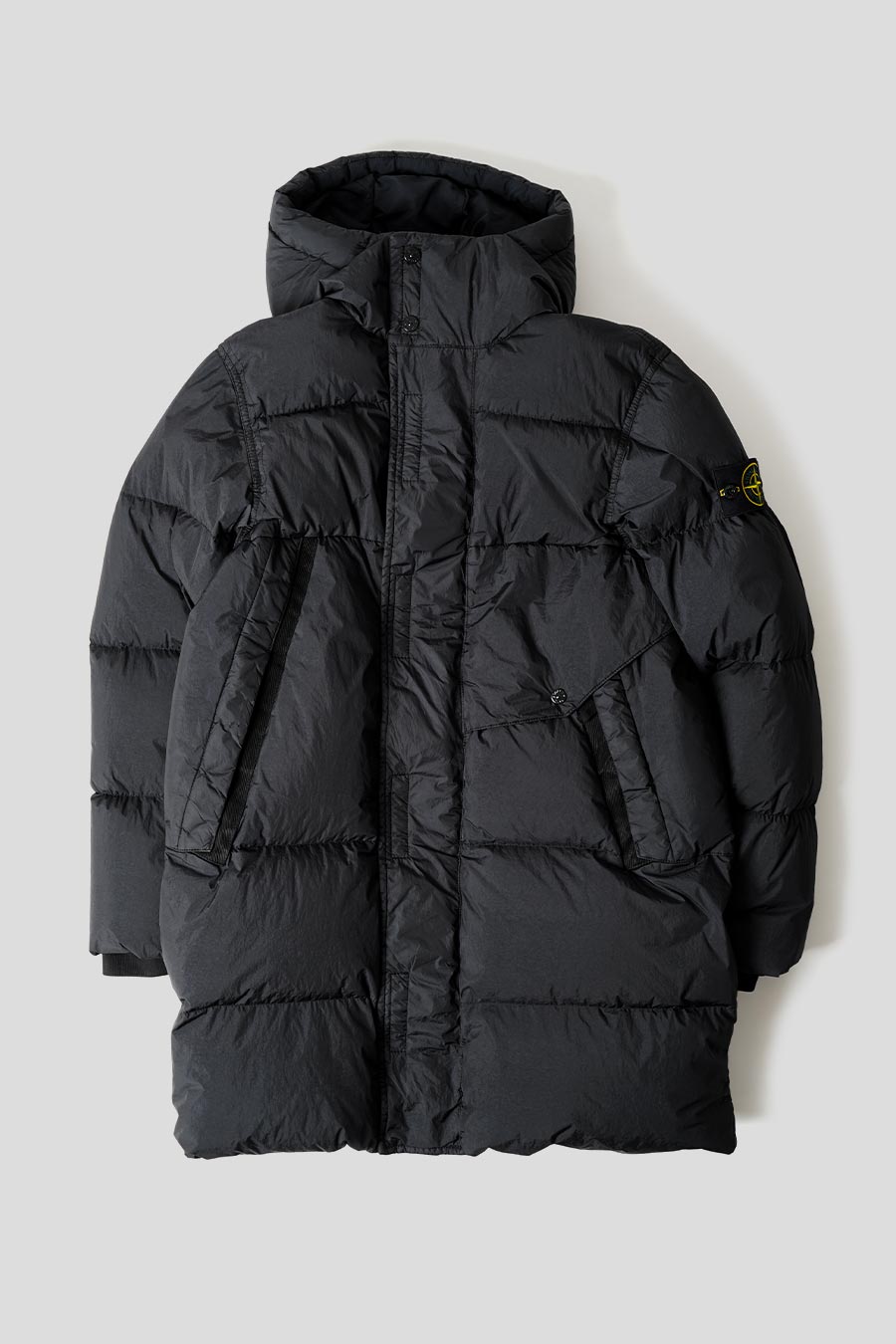 Stone Island - PARKA GARMENT DYED CRINKLE REPS RECYCLED NYLON DOWN NOIRE - LE LABO STORE