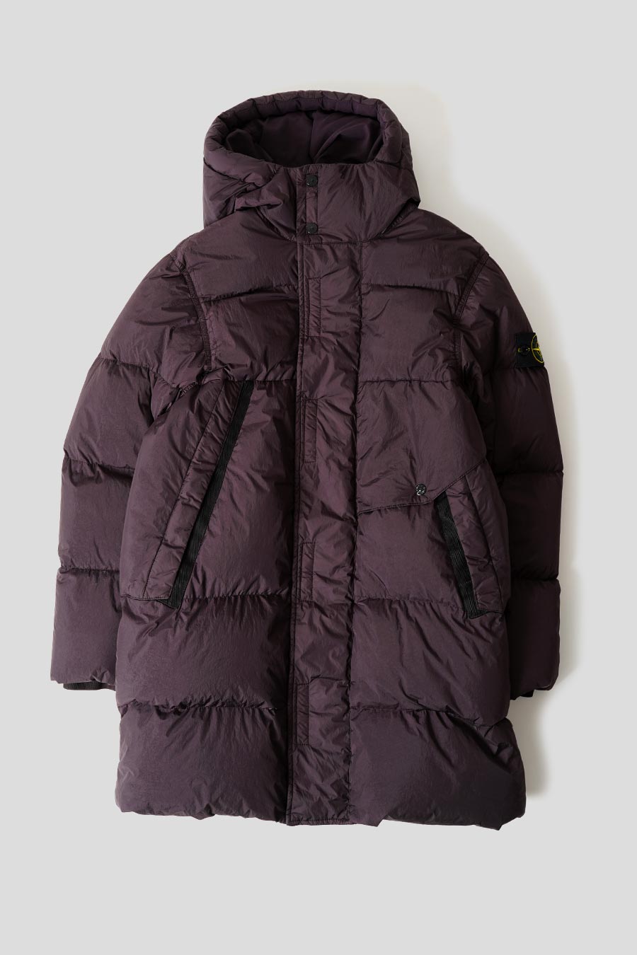 Stone Island - PARKA GARMENT DYED CRINKLE REPS RECYCLED NYLON DOWN ROUGE VIGNE - LE LABO STORE