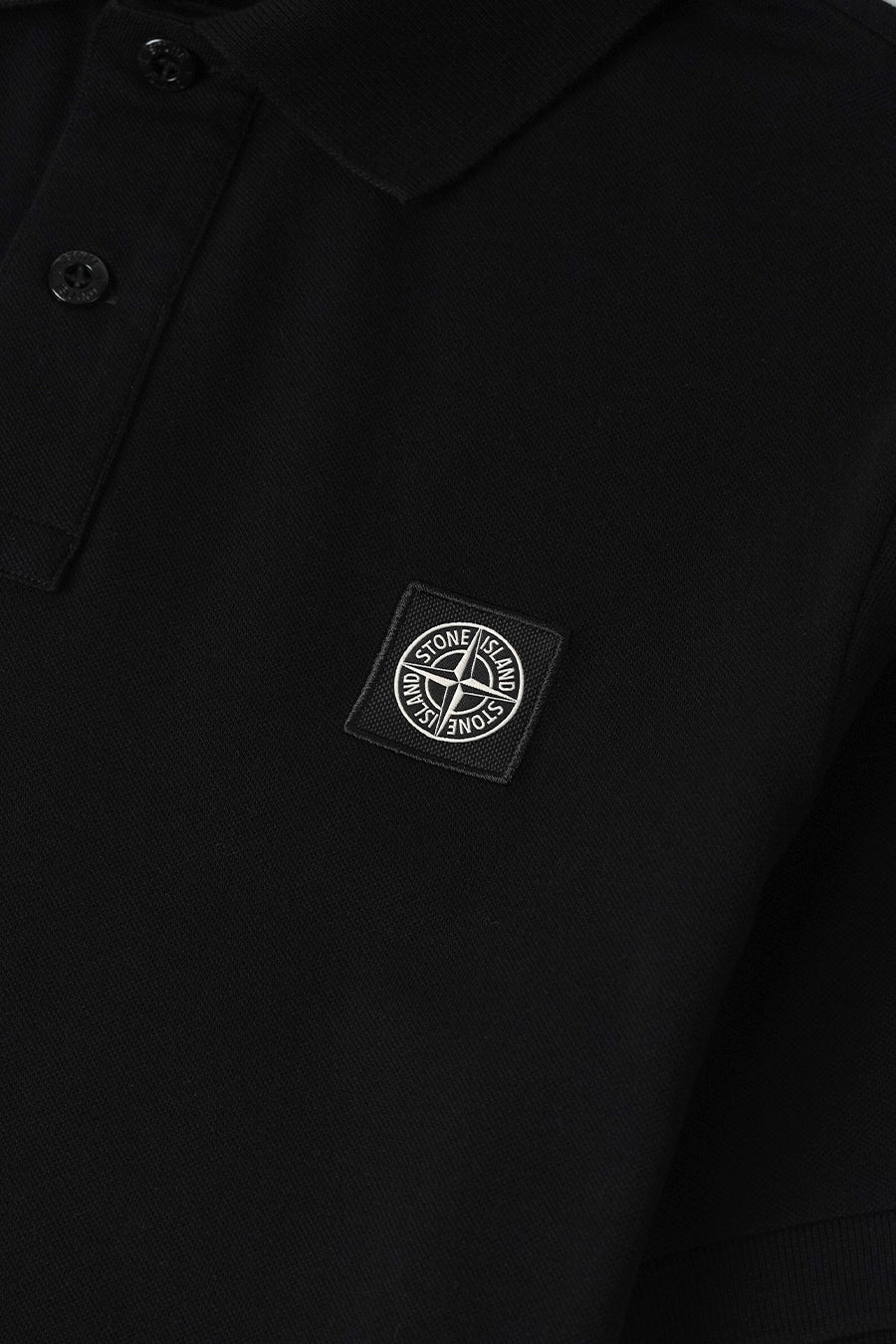 Stone Island - POLO À COUPE SLIM NOIR - LE LABO STORE