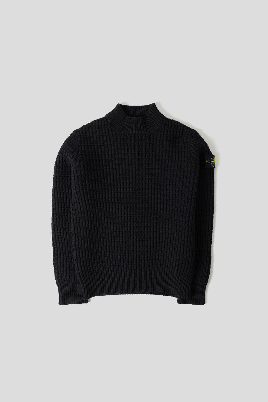 Stone Island - BLACK KNITTED PULLOVER - LE LABO STORE