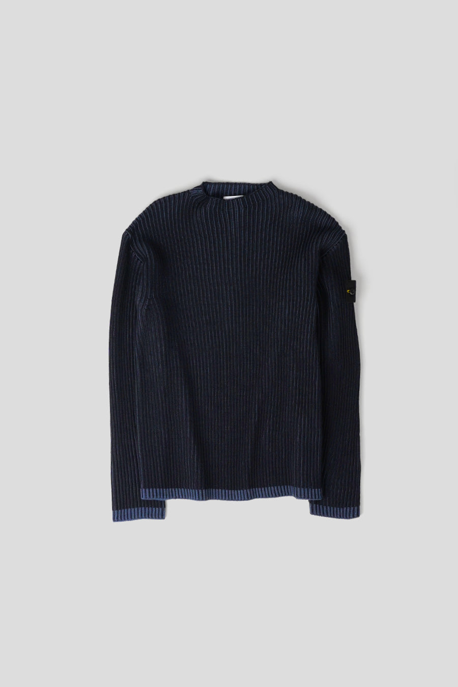 Stone Island - NAVY BLUE VANIZED KNIT SWEATER  - LE LABO STORE