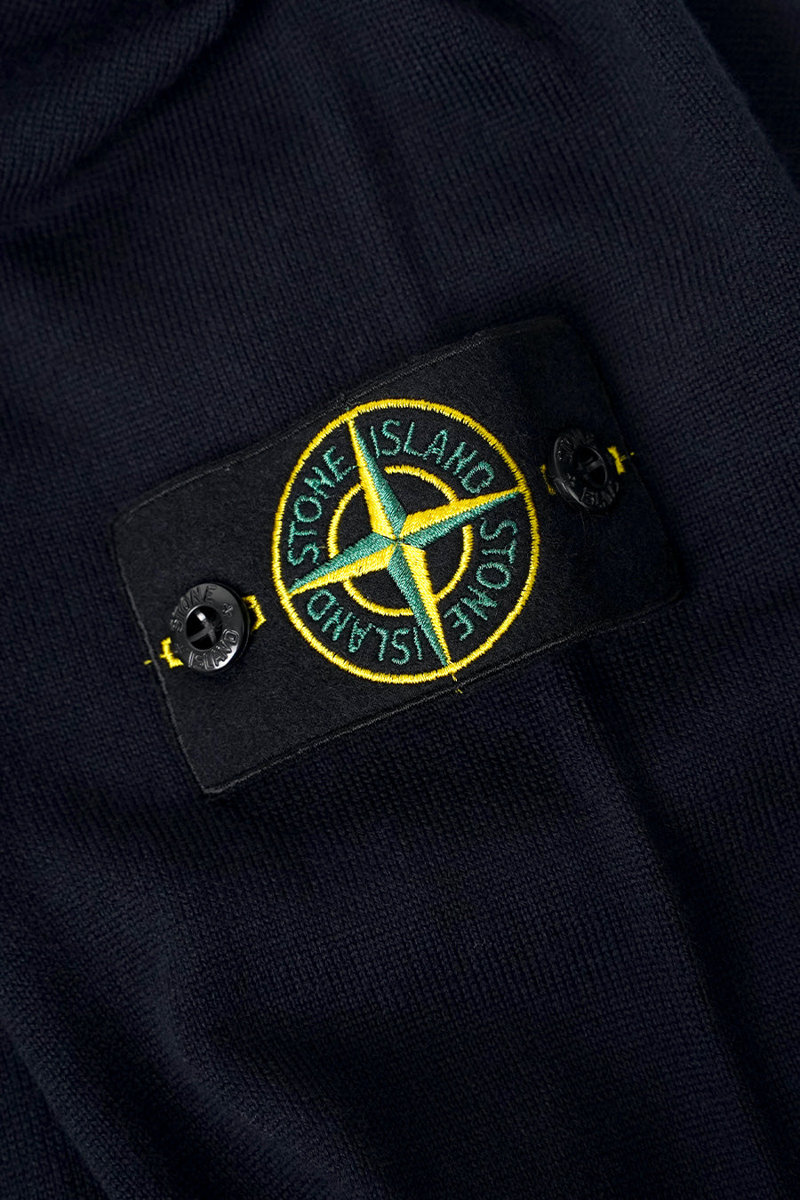 Stone Island - PULL LÉGER EN LAINE BLEU MARINE - LE LABO STORE