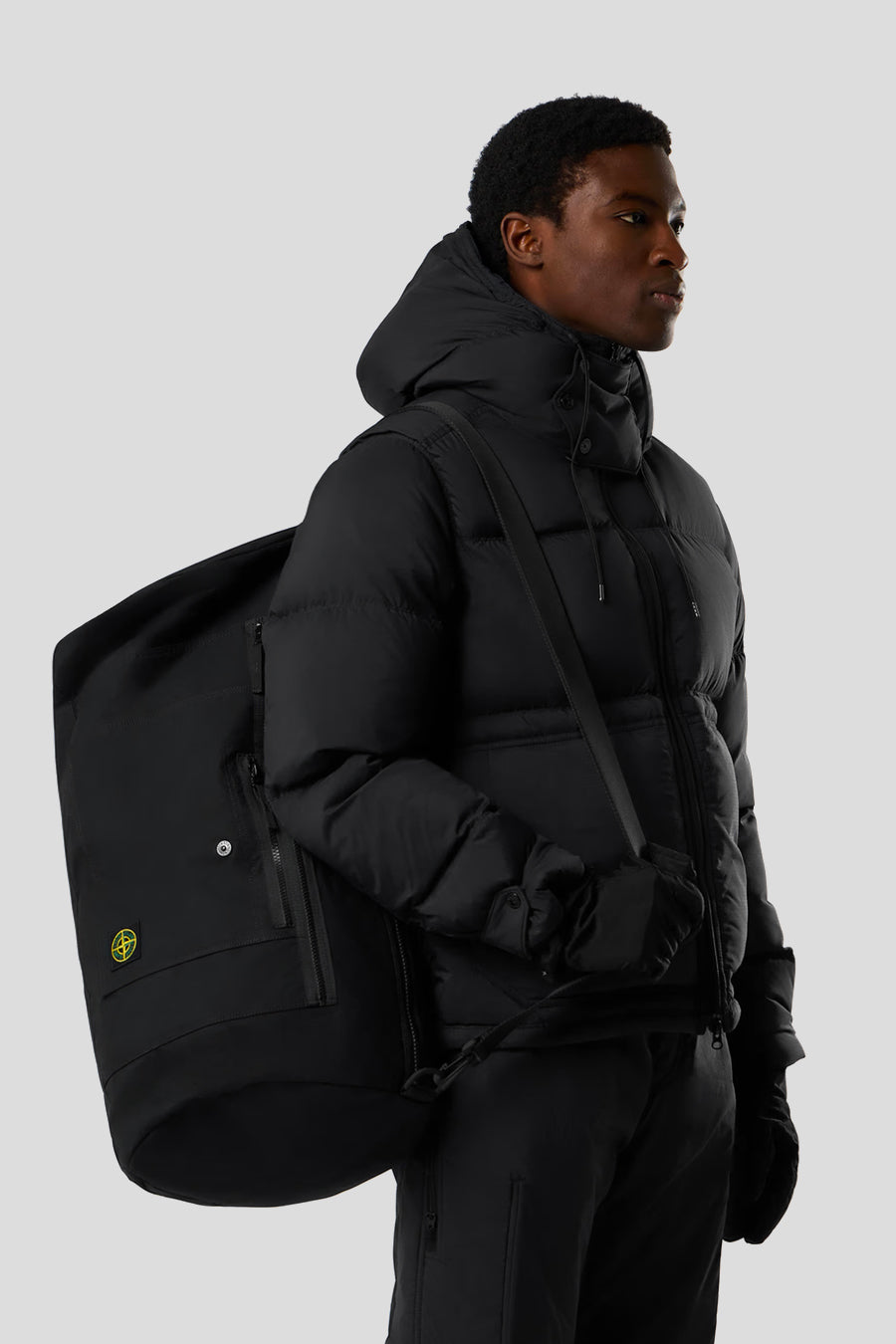 Stone Island - BLACK ALUMINIUM TELA BAG - LE LABO STORE