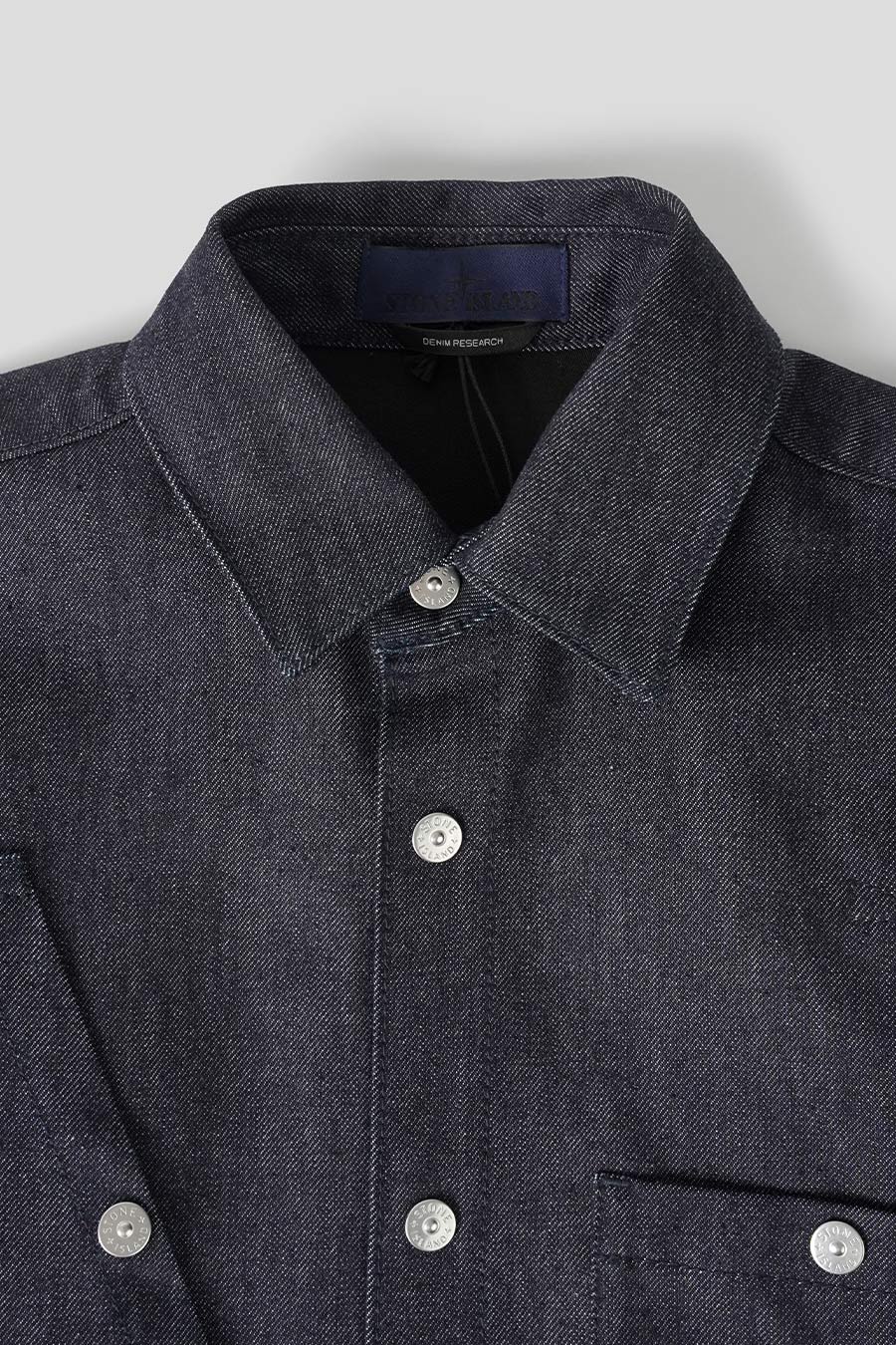 Stone Island - SUR-CHEMISE EN JEAN INDIGO - LE LABO STORE