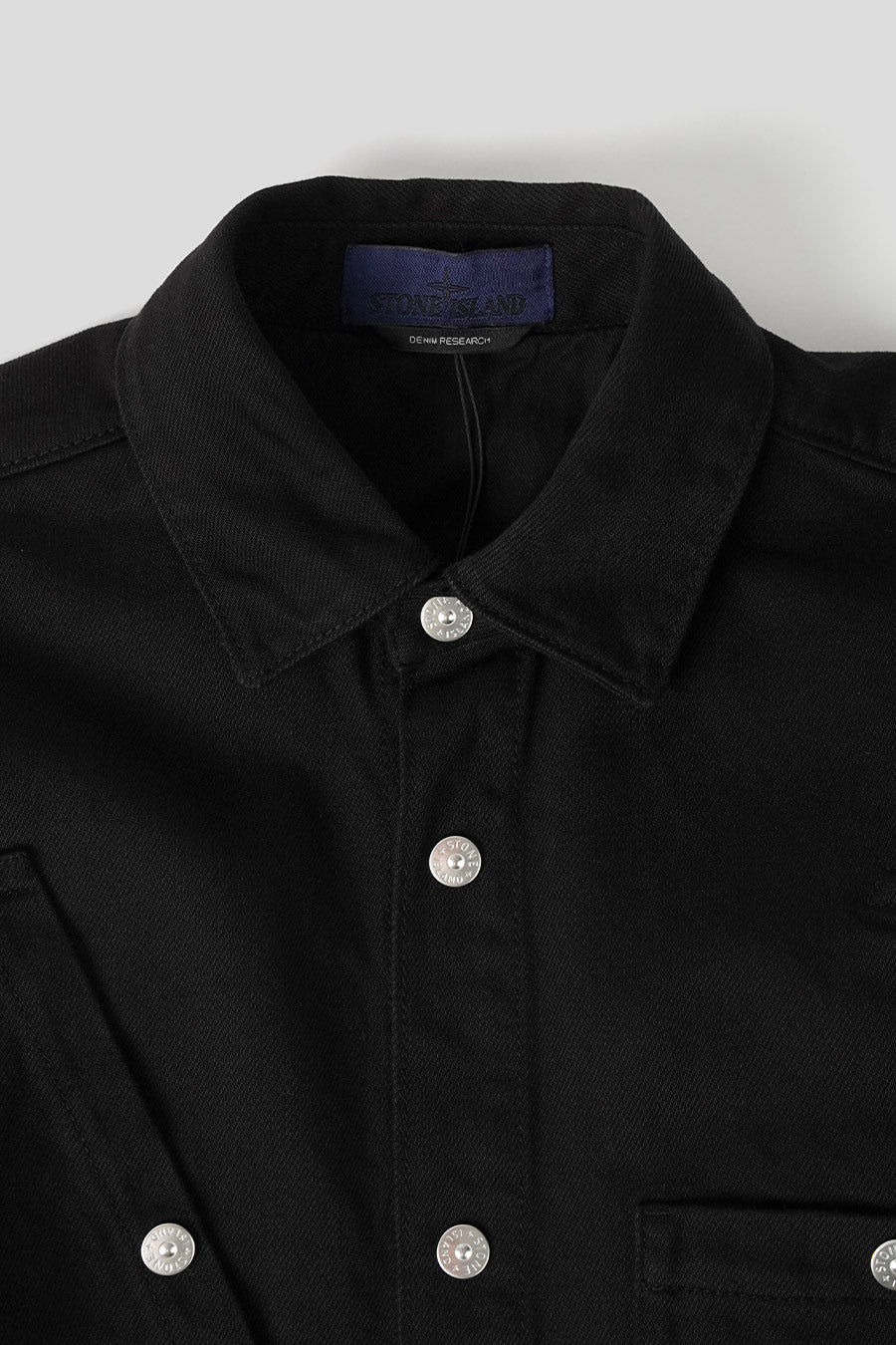 Stone Island - SUR-CHEMISE EN JEAN NOIRE - LE LABO STORE
