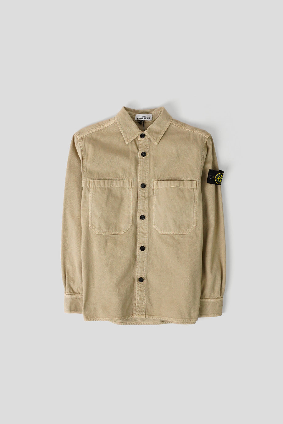 Stone Island - SUR-CHEMISE ORGANIC COTTON PANAMA OLD EFFECT DÉSERT - LE LABO STORE