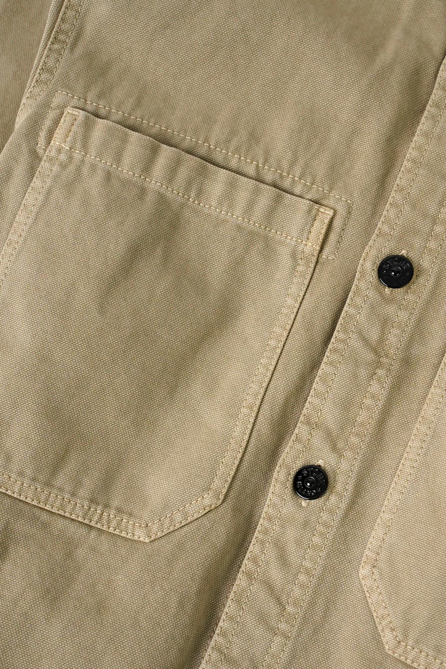 Stone Island - SUR-CHEMISE ORGANIC COTTON PANAMA OLD EFFECT DÉSERT - LE LABO STORE