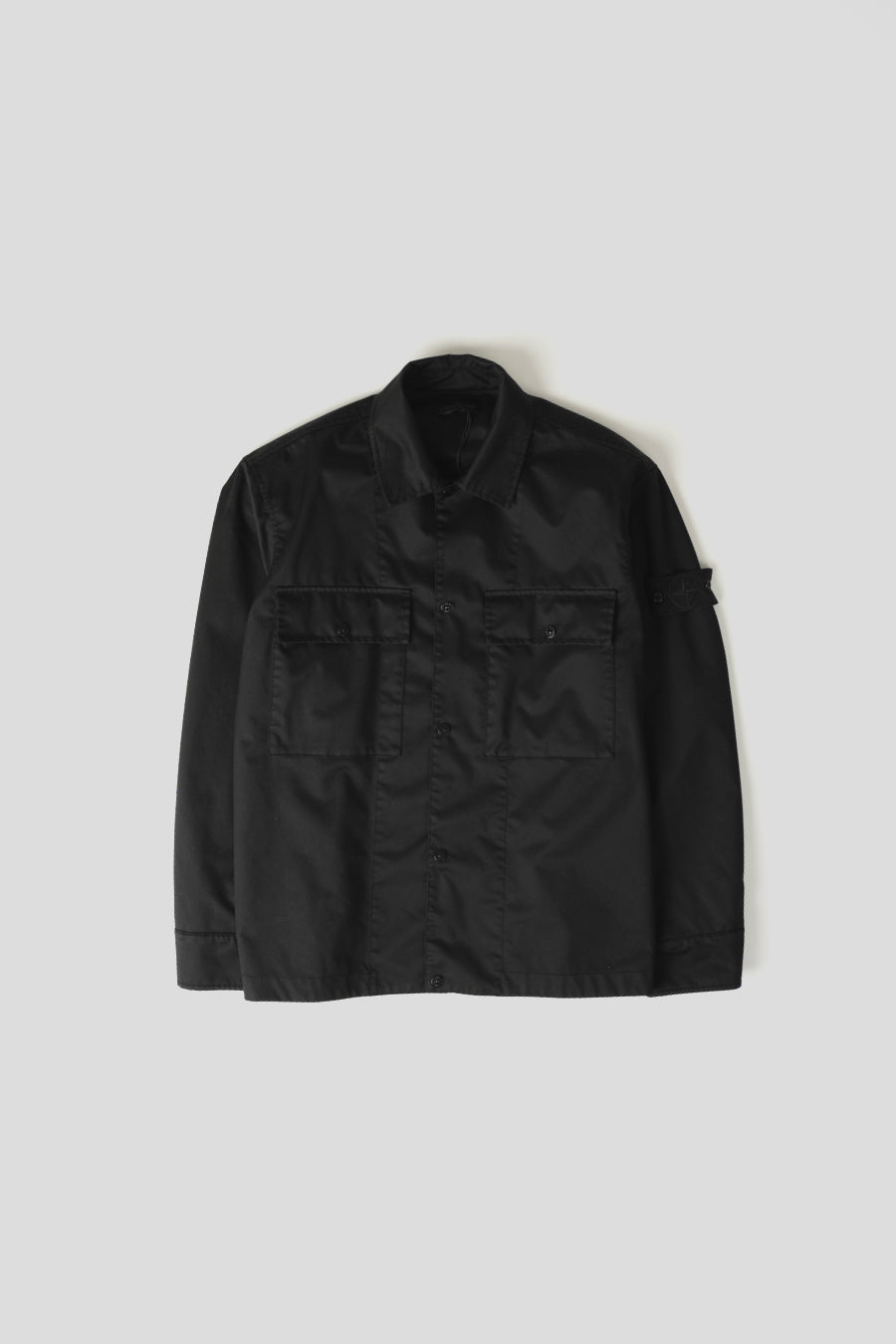 Stone Island - SURCHEMISE PERFORMANCE TWILL WOOL-TC GHOST PIECE NOIRE - LE LABO STORE